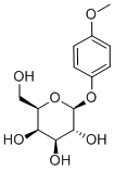 4-甲氧基苯基-Β-D-半乳糖苷 结构式