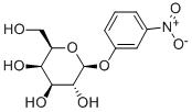 3-硝基苯 Β-D-吡喃半乳糖苷 结构式
