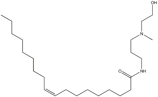 顺-N-[3-[(2-羟乙基)甲基氨基]丙基]-9-十八烯酰胺 结构式