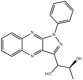 (2R)-1-[1-Phenyl-1H-pyrazolo[3,4-b]quinoxalin-3-yl]-1,2-propanediol 结构式