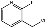 Pyridine, 3-(chloromethyl)-2-fluoro- (9CI) 结构式