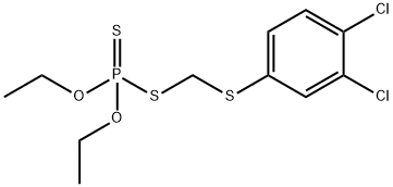 Phosphorodithioic acid S-[[(3,4-dichlorophenyl)thio]methyl]O,O-diethyl ester 结构式