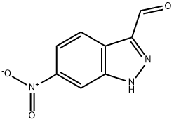 6-硝基-吲唑-3-甲醛 结构式