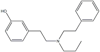 3-[2-(PHENETHYL-PROPYL-AMINO)-ETHYL]-PHENOL HYDROCHLORIDE 结构式