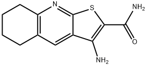 3-AMINO-5,6,7,8-TETRAHYDROTHIENO[2,3-B]QUINOLINE-2-CARBOXAMIDE 结构式