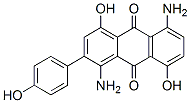 1,5-二氨基-4,8-二羟基(4-羟苯基)蒽醌 结构式