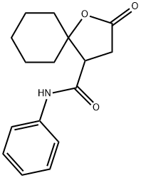 2-Oxo-N-phenyl-1-oxaspiro(4.5)decane-4-carboxamide 结构式