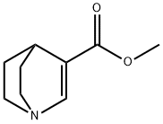 1-Azabicyclo[2.2.2]oct-2-ene-3-carboxylic acid methyl ester 结构式