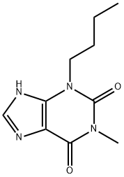 1-methyl-3-butylxanthine 结构式