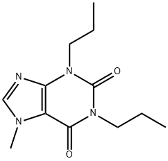 1,3-二丙基-7-甲基黄嘌呤 结构式