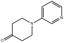 1-吡啶-3-基哌啶-4-酮 结构式