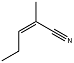 (Z)-2-methylpent-2-enenitrile 结构式