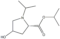 4-Hydroxy-1-isopropyl-L-proline isopropyl ester 结构式