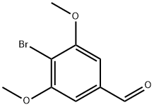 4-溴-3,5-二甲氧基苯甲醛 结构式