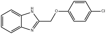 2-(4-氯苯氧基甲基)-1H-1,3-苯并二唑 结构式