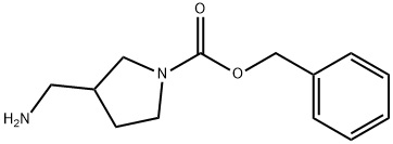 3-氨基甲基吡咯烷-1-甲酸苄酯 结构式