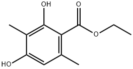 ethyl 2,4-dihydroxy-3,6-dimethylbenzoate 结构式