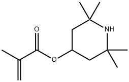 2-甲基-2-丙烯酸-2,2,6,6-四甲基-4-哌啶基酯 结构式