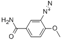 5-carbamoyl-2-methoxybenzenediazonium 结构式