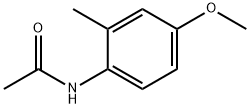 3-甲基-4-乙酰氨基苯甲醚 结构式