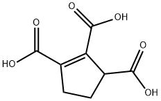 cyclopentene-1,2,3-tricarboxylic acid 结构式