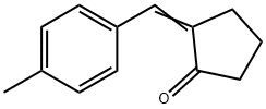 2一(E)-(4-甲基)亚苄基环戊酮 结构式