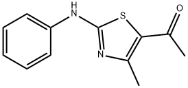 1-(4-甲基-2-(苯基氨基)噻唑-5-基)乙烷-1-酮 结构式