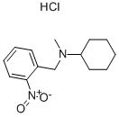 N-(2-硝基苄)–N-甲基环己胺.盐酸盐 结构式