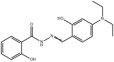 2-Hydroxy-benzoic acid 2-[[4-(diethylamino)-2-hydroxyphenyl]methylene]hydrazide 结构式