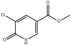5-Chloro-6-oxo-1,6-dihydro-pyridine-3-carboxylic acid Methyl ester 结构式