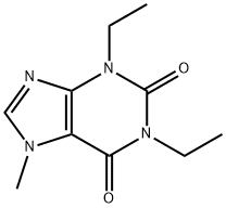 1,3-Diethyl-7-methylxanthine 结构式