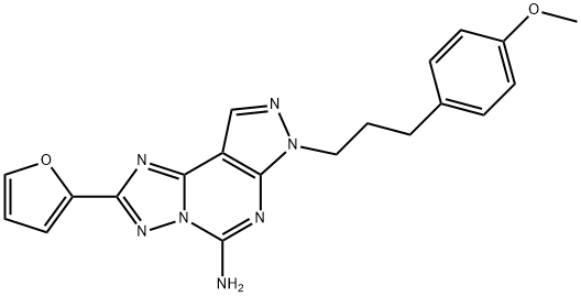 2-(2-呋喃基)-7-[3-(4-甲氧苯基)丙基]-7H-吡唑并[4,3-E][1,2,4]三唑并[1,5-C]嘧啶-5-胺 结构式