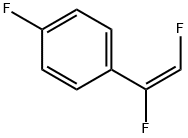 Benzene, 1-[(1E)-1,2-difluoroethenyl]-4-fluoro- (9CI) 结构式