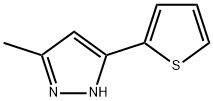 3-甲基-5-(噻吩-2-基)-1H-吡唑 结构式