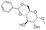甲基-4,6-O-亚苄基-Α-D-吡喃葡糖苷 结构式