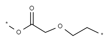 聚(氧基羰基亚甲基氧乙烯基) 结构式