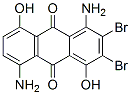 二溴-1,5-二氨基-4,8-二羟基-9,10-蒽二酮 结构式