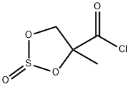 1,3,2-Dioxathiolane-4-carbonyl chloride, 4-methyl-, 2-oxide (9CI) 结构式