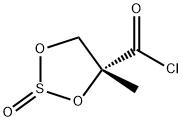 1,3,2-Dioxathiolane-4-carbonyl chloride, 4-methyl-, 2-oxide, (4R)- (9CI) 结构式