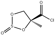 1,3,2-Dioxathiolane-4-carbonyl chloride, 4-methyl-, 2-oxide, (4S)- (9CI) 结构式