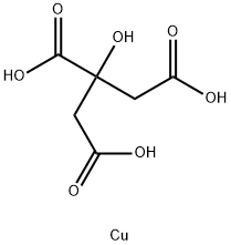 tricopper(2+) bis[2-hydroxypropane-1,2,3-tricarboxylate]  结构式