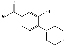 3-AMINO-4-MORPHOLIN-4-YL-BENZAMIDE 结构式