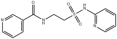 2-(nicotinoylaminoethanesulfonylamino)pyridine 结构式