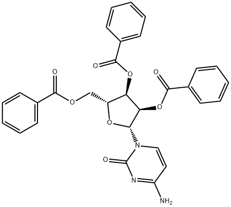 2'-O,3'-O,5'-O-Tribenzoylcytidine 结构式