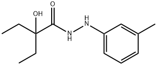 2-Ethyl-2-hydroxybutyric acid 2-(m-tolyl)hydrazide 结构式