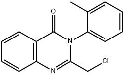 氯甲喹酮 结构式