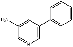 3-氨基-5-苯基吡啶 结构式