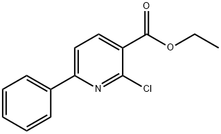 Ethyl 2-chloro-6-phenylnicotinate 结构式