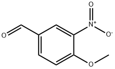 3-硝基-4-甲氧基苯甲醛 结构式