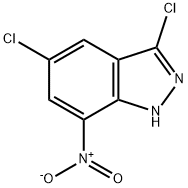 3,5-二氯-7-硝基-2H-吲唑 结构式